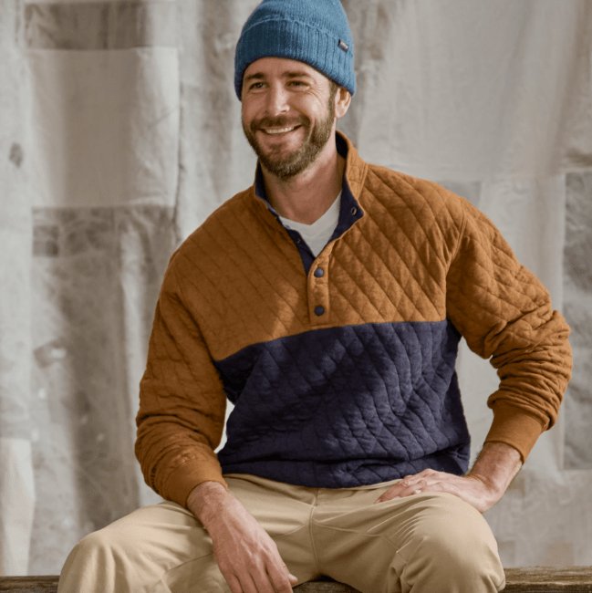 Orvis Outdoor Quilted Snap Sweatshirt