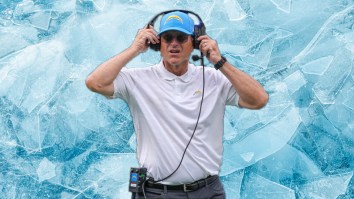 Jim Harbaugh Acting Like It Is Completely Normal To Wear Khakis In A Cold Tub Adds To His Folklore