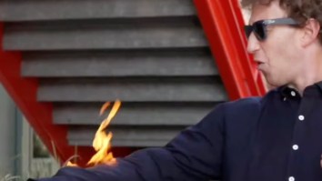 Mark Zuckerberg Sets Himself On Fire In Stunt With John Cena