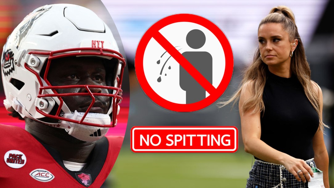 NC State Football Spit Anthony Belton Molly McGrath