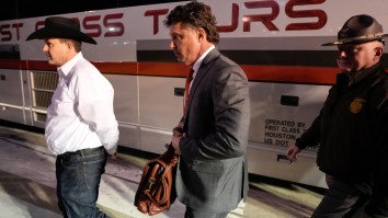 Oklahoma State Coach Mike Gundy Forced To Change Press Conference After Getting Headbutted By Cow