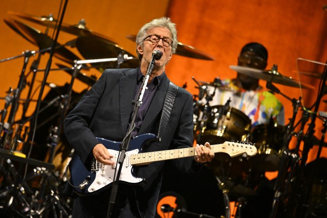 Eric Clapton performs onstage at "Life Is a Carnival: A Musical Celebration of Robbie Robertson" held at the Kia Forum on October 17, 2024 in Los Angeles, California. (Photo by Gilbert Flores/Variety via Getty Images)