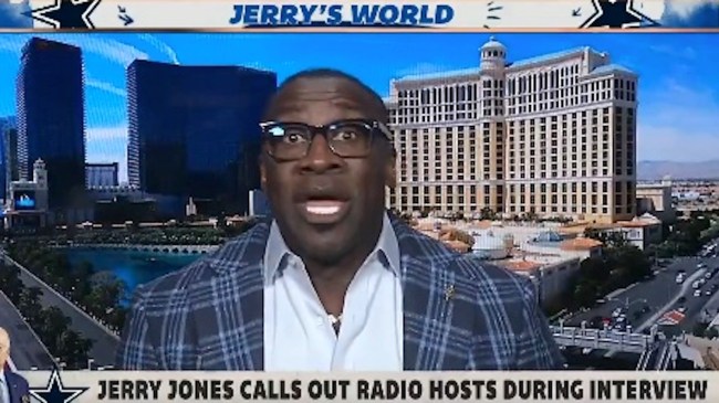 shannon sharpe jerry jones first take
