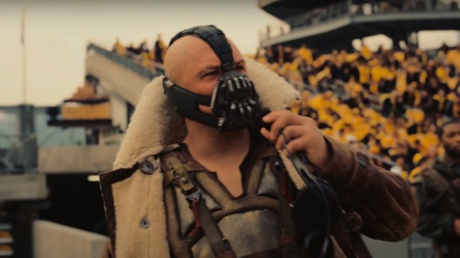 tom hardy as bane in the dark knight rises