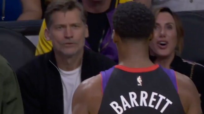 Nikolaj Coster-Waldau and RJ Barrett