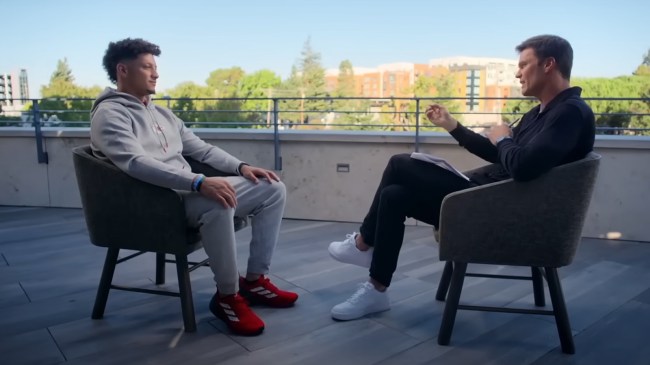 Patrick Mahomes and Tom Brady interview