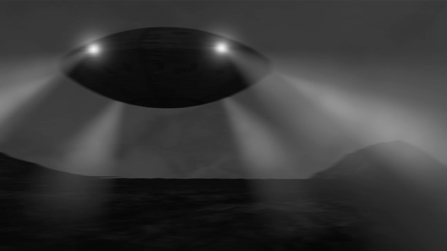 Spaceship futuristic unidentified flying object UFO