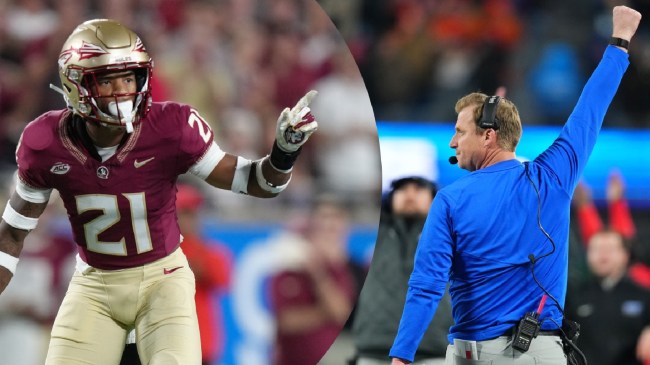 SMU football coach Rhett Lashlee pictured beside Greedy Vance.