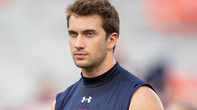 Auburn QB Walker White on the field before a game.