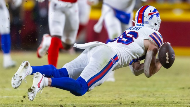 Dalton Kincaid drops pass in AFC Championship