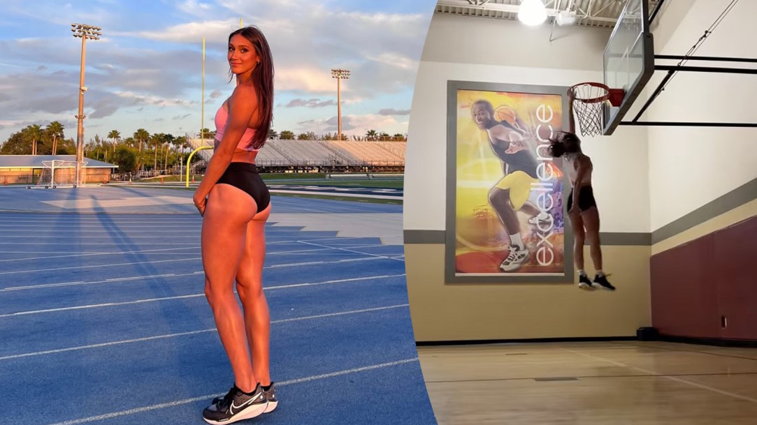 Kelly McKee Triple Jump Dunk Viral Instagram TikTok