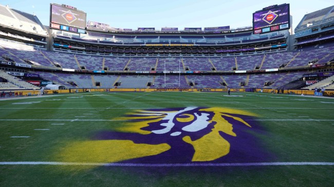 A general view of the LSU football field.