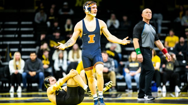 Illinois Fighting Illini wrestler Lucas Byrd