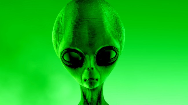 alien looking at camera