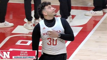 Nebraska Quarterback Dylan Raiola Sparks Weight Concerns While Looking Extra Thick In Small Jersey