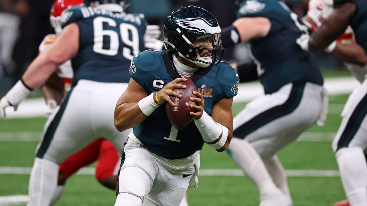 Eagles QB Jalen Hurts in Super Bowl LIX