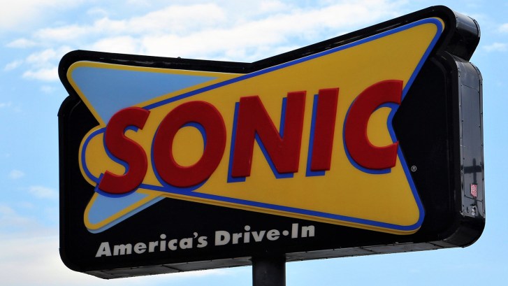 Sonic restaurant sign