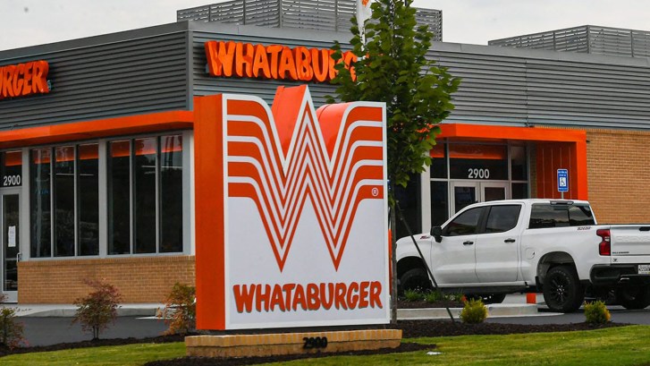 best late night fast food Whataburger sign