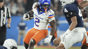 Extremely Jacked Ashton Jeanty Turns Heads With Shirtless Pro Day Workout