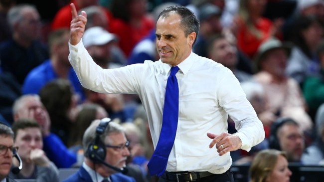 Drake basketball coach Ben McCollum during the NCAA Tournament.
