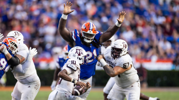 464-Pound (!!) Defensive Lineman Defies Gravity With Mind-Boggling Vertical Leap At Florida Pro Day