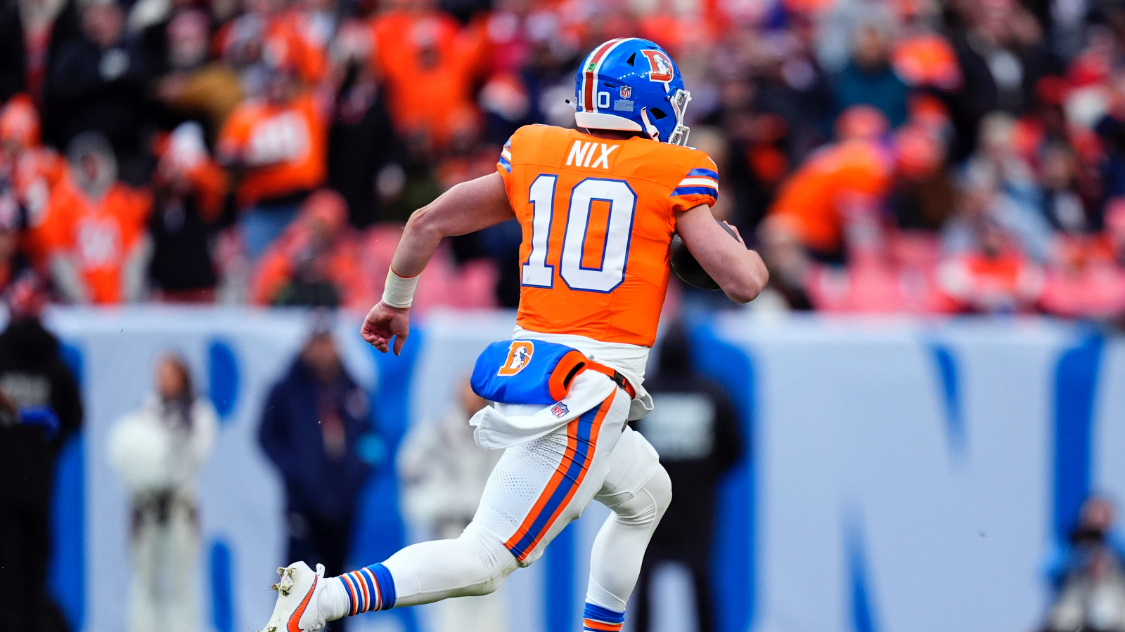 Denver Broncos quarterback Bo Nix
