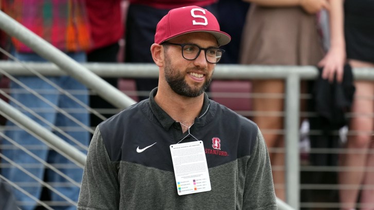 Andrew Luck at a Stanford football game.