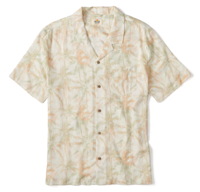 Marine Layer Resort Hemp Tencel Short Sleeve Shirt