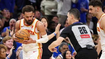 Trae Young Ejected From NBA Play-In Game After Throwing Temper Tantrum