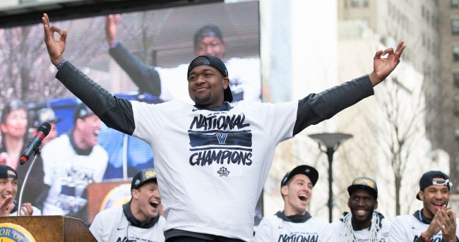 Villanova-Wildcats-forward-Kris-Jenkins-at-the-championship-parade