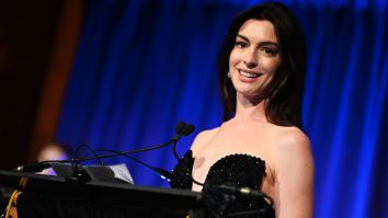 Anne Hathaway Once Again Proves Her Diehard Sports Fandom By Rocking Gear Of THREE Different Teams At Once