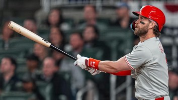 Bryce Harper Did A Gender Reveal For His Fourth Child During An At-Bat, Struck Out