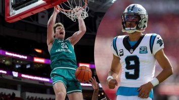 Carolina Panthers Sign Pass Catcher With No Football Experience Who Towers Over New QB At 6-Foot-9