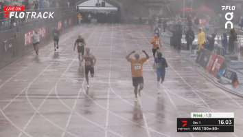 82-Year-Old Philadelphia Man Runs Blazing Fast 100-Meter To Win Legendary Race In Pouring Rain