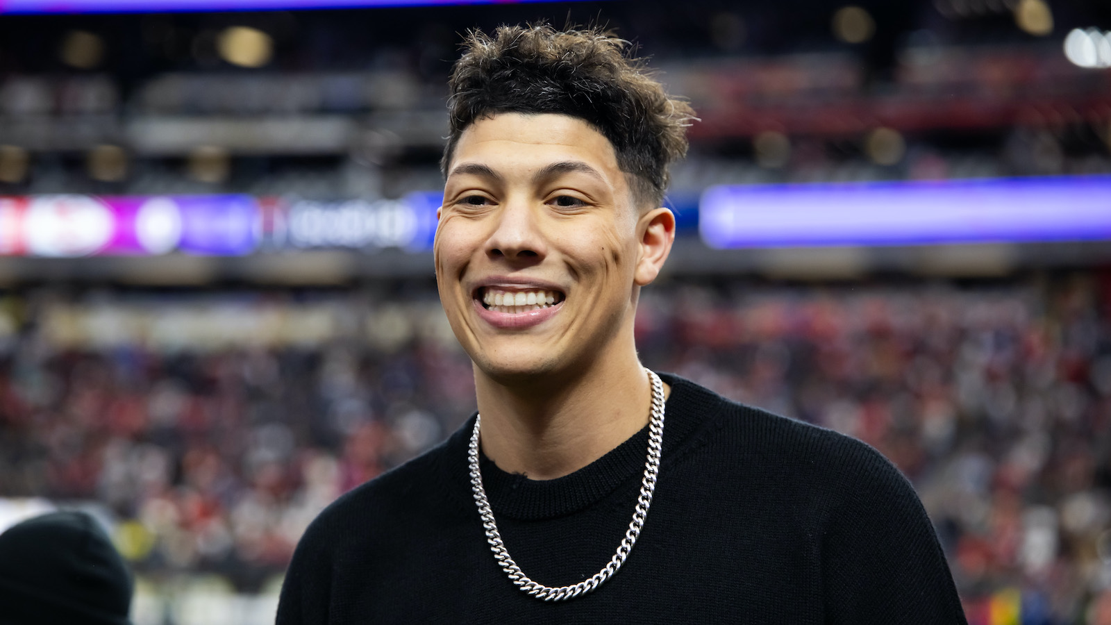 jackson mahomes smiling