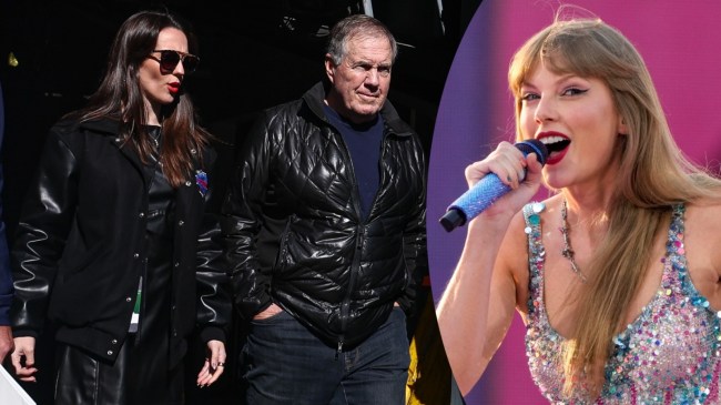 Jordon Hudson and Bill Belichick walk into a Navy football game.