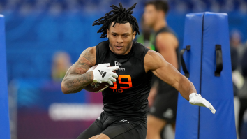 Chargers Rookie Omarion Hampton Dwarfs Jim Harbaugh In Wild Photo That Does Not Reflect Reality