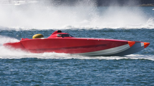 racing speedboat