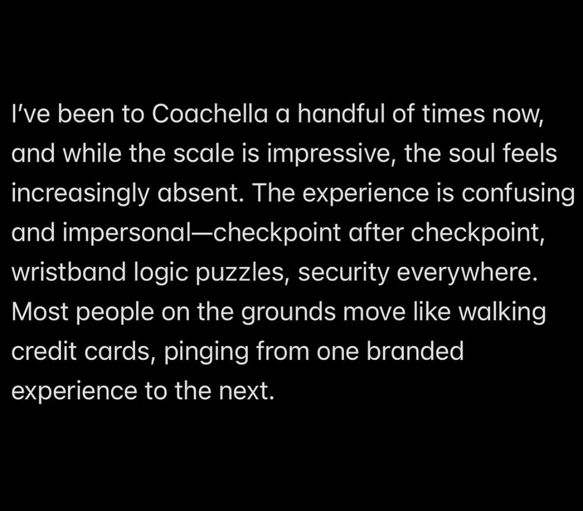 Reggie Watts shares take down of Coachella music festival experience