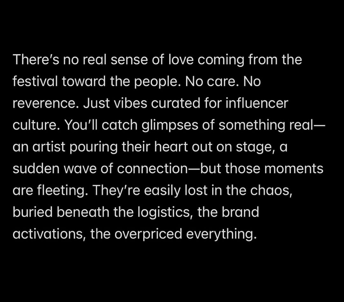 Reggie Watts shares take down of Coachella music festival experience