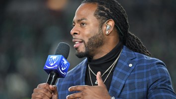 Richard Sherman Shares Chilling Security Camera View Of His Wife And Kids Being Robbed At Gun-Point In Own Home