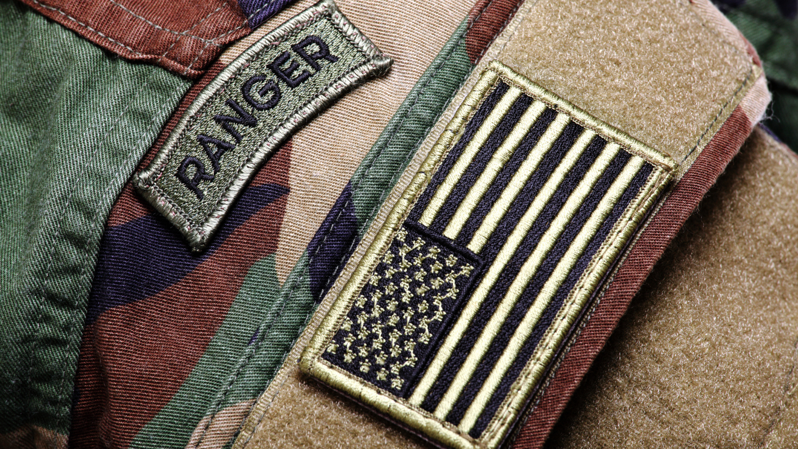ranger patch on US Army uniform