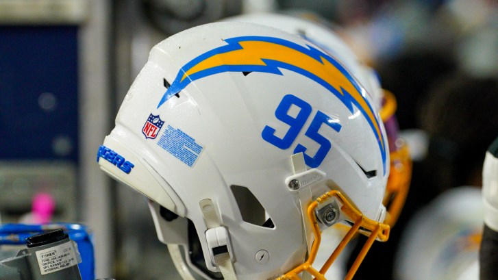 Los Angeles Chargers helmet