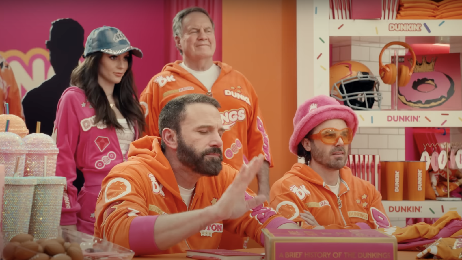 Bill-Belichick-Jordon-Hudson-Dunkin-Super-Bowl-commercial