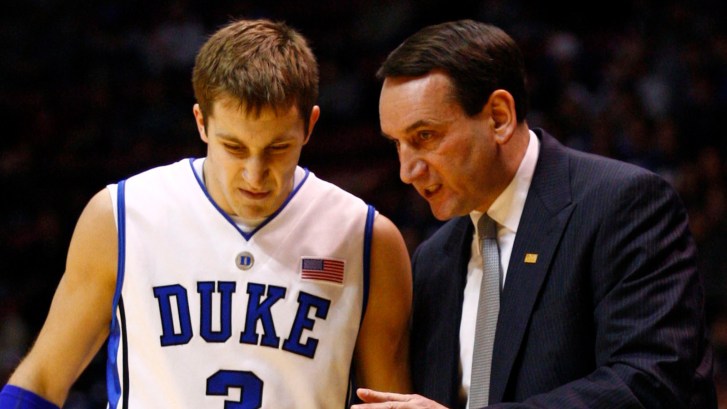 Greg Paulus and Mike Krzyzewski