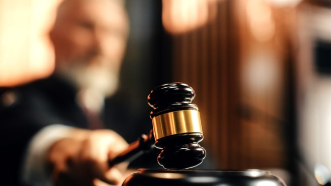 Judge-Pronouncing-Sentence-striking-Gavel