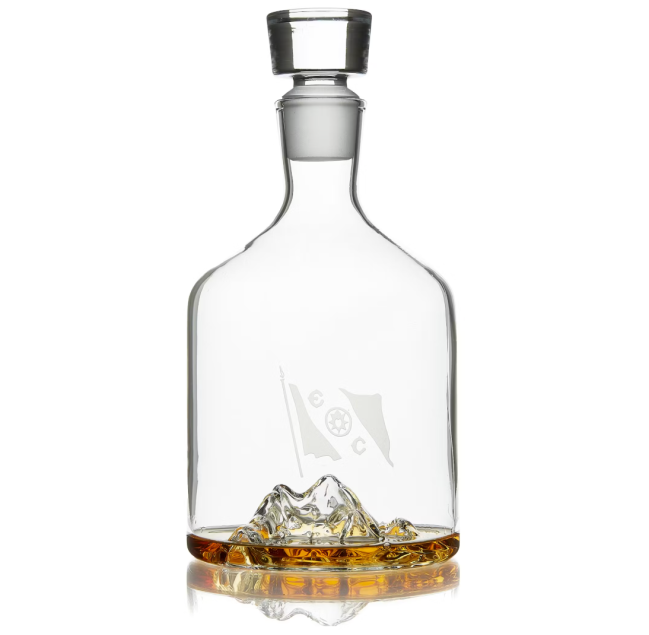 Whiskey Peaks x Huckberry Explorers Club Decanter