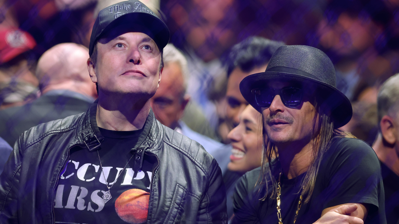 Elon Musk and Kid Rock at UFC 309