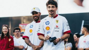 Lewis Hamilton Wears $600k Richard Mille Watch, Charles Leclerc Shows Off His Soccer Skills At Puma X Ferrari Limited Edition Launch Event During F1 Miami Week