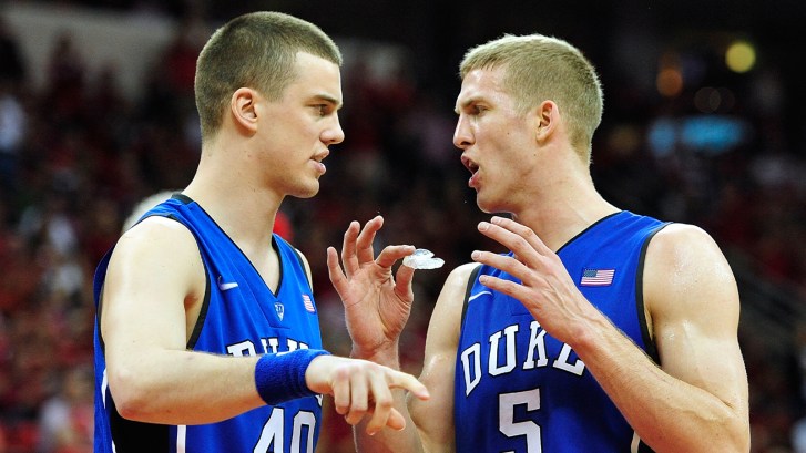 Marshall and Mason Plumlee at Duke
